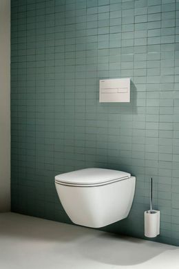 Підвісний унітаз Laufen LUA Rimless Silent Flush 52 см із сидінням з кришкою Slim soft-close H866082000000