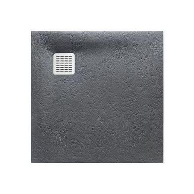 Душевой поддон Roca Terran, квадратный, 900х900х26мм, цвет графит AP0338438401200