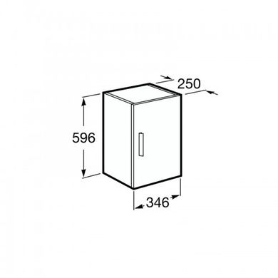 Шкафчик подвесной Roca Debba 596x346х250 мм, белый глянец A856838806