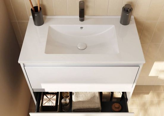 Шафка з умивальником Roca Claudia 800 White matt (білий матовий)