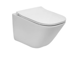Подвесной унитаз Roca Gap Compacto Rimless 48 см с сиденьем SLIM, Soft Close A34H473000