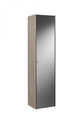 Пенал Roca Inspira прав с подсветкой 1600х300х400 мм, цвет корпуса - дуб, фасад - темное зеркальное стекло A857034403