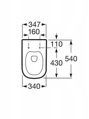 Сиденье с крышкой Roca Gap Soft Close, легкосъемные A801472006